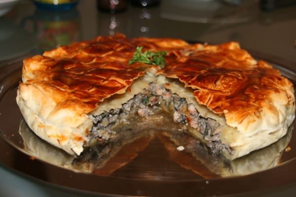 Tourte aux champignons